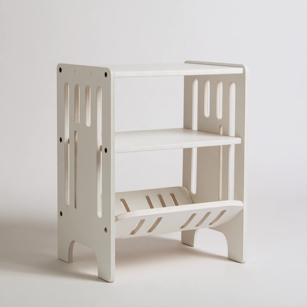 Table d'appoint en bois, coloris blanc