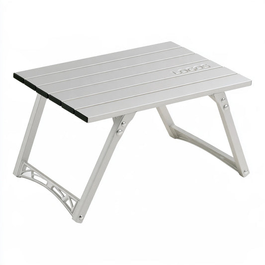 Table de camping pliante aux lignes épurées, coloris gris
