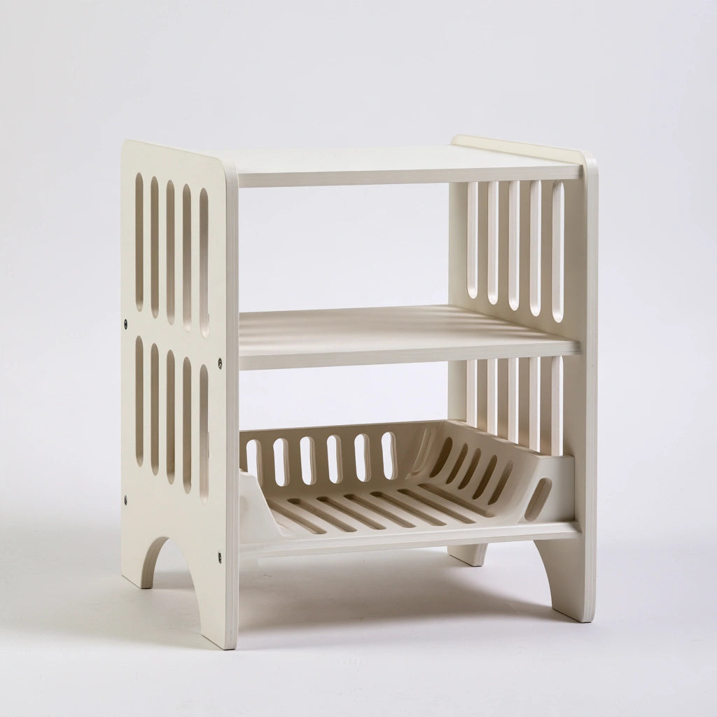 Table d'appoint en bois, coloris blanc