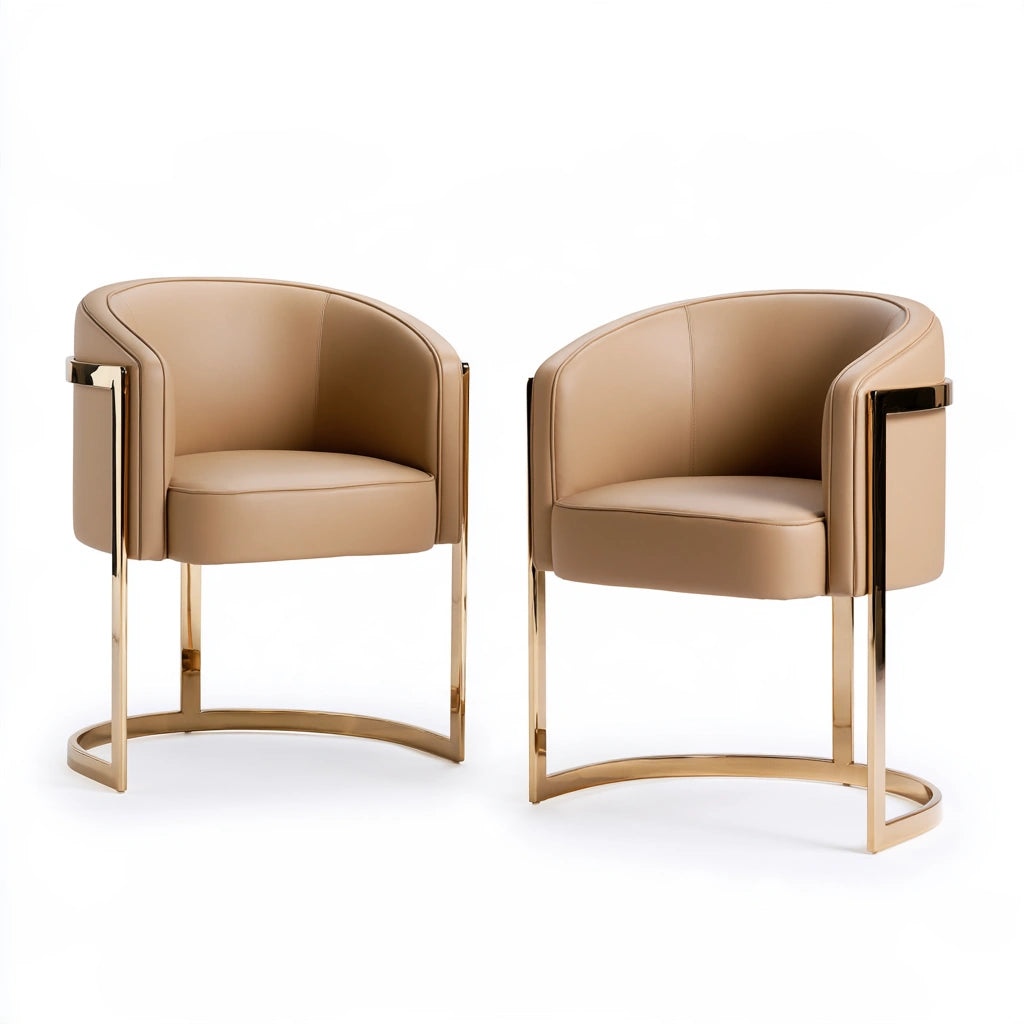Ensemble de deux tabourets de bar aux lignes épurées, coloris gris