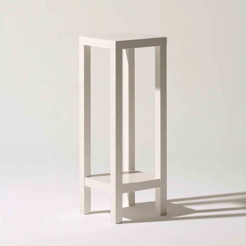 Table d'appoint en bois, coloris blanc